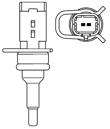 Датчик температуры для автомобилей Peugeot 308 (11-)/3008 (09-)/207 (07-)/Citroen C4 (10-)/C3 (09-)