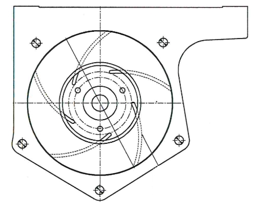 Насос водяной для автомобилей КАМАЗ 54901 с дв. 910.12-450 (Евро-5)