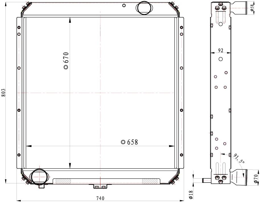 Радиатор охлаждения для автомобилей КАМАЗ 5320