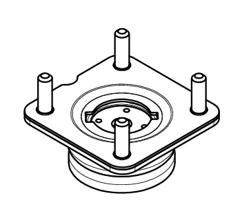Опора амортизатора для автомобилей Mazda CX-7 (07-)/CX-9 (07-) (передняя без подшипника)