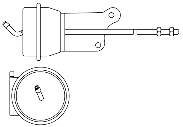 Актуатор турбокомпрессора для а/м Audi A4 (07-)/A5 (09-) 1.8T [CDHA;CABB] (тип K03)