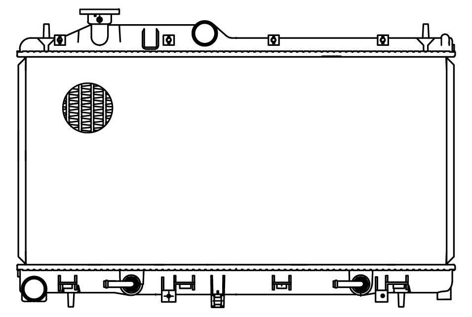 Радиатор охлаждения для автомобилей Forester S12 (08-)/Legacy (03-) 2.0i/2.5i AT