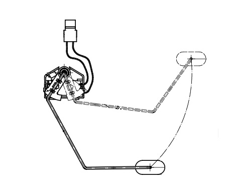 Датчик уровня топлива для автомобилей Лада Largus (12-)/Renault Logan II (14-)/Sandero II (14-) 1.6i