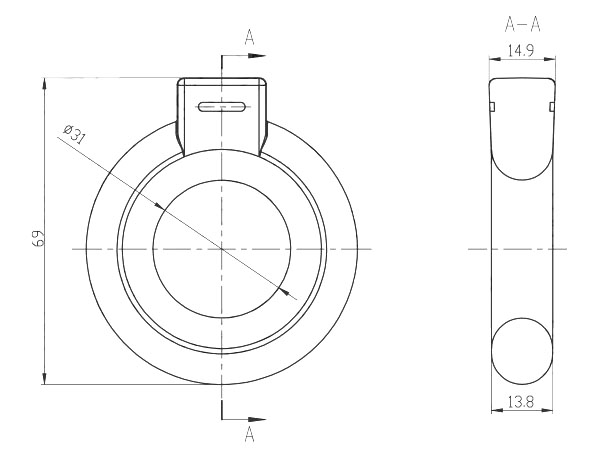 Подвес (подушка) глушителя для автомобилей VW Golf II (83-)/ Jetta II (84-) (1 шт.)