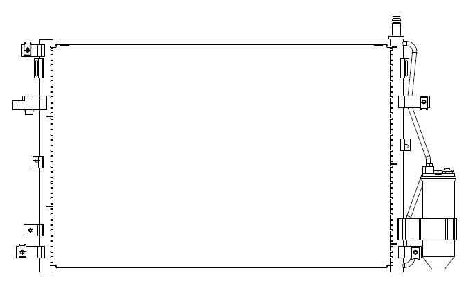 Радиатор кондиционера для автомобилей Volvo XC90 (02-)