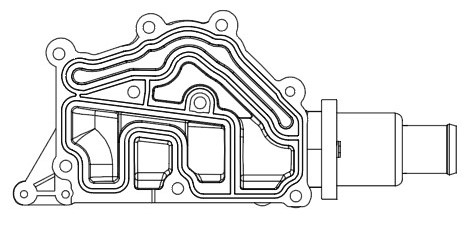 Термостат для автомобилей Renault Fluence (10-)/Megane II (02-) 1.6i AT (83°С) (алюминиевый корпус)