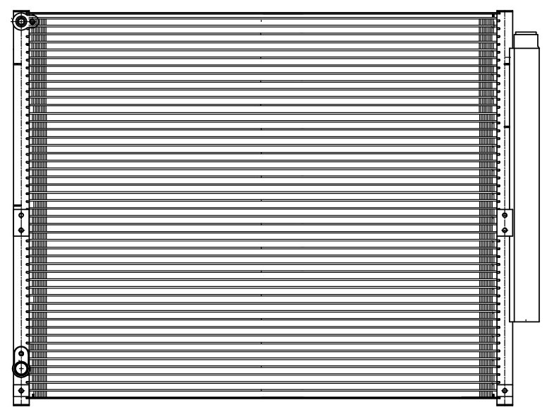 Радиатор кондиционера для автомобилей Land Cruiser Prado (120) (02-) M/A