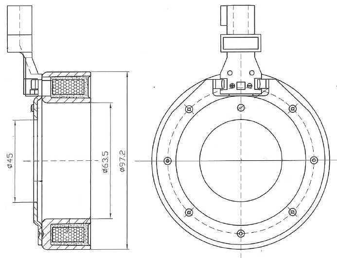 Катушка электромагнитная компрессора кондиционера для автомобилей Focus II (05-)