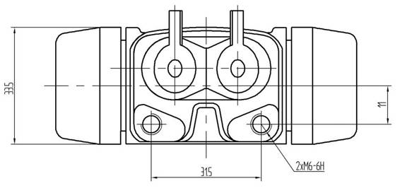 Цилиндр тормозной для автомобилей Hyundai Accent (94-) задний левый d=19мм