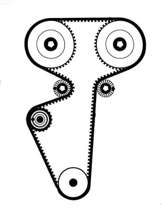 Ремкомплект ГРМ для автомобилей Chevrolet Cruze (09-) 1.6i/1.8i (помпа/ремень/2 ролика)