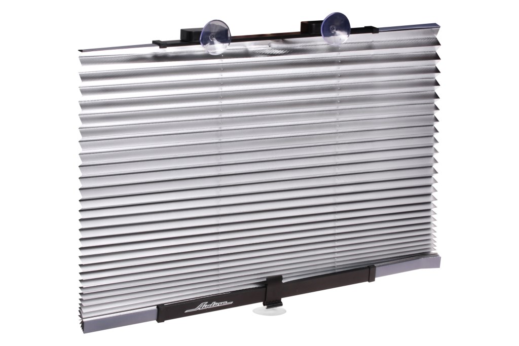 Шторка солнцезащитная 80см на лобовое/заднее стекло, раздвижная, серая