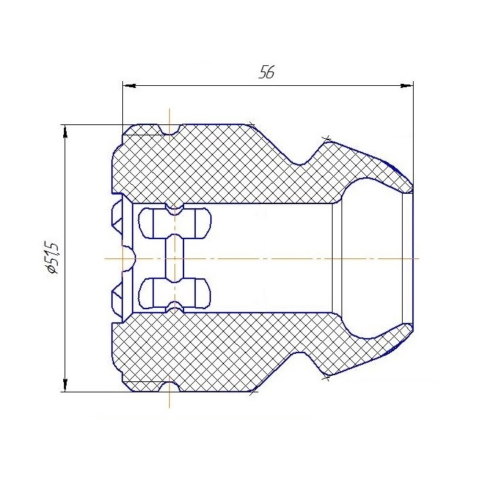 Буфер (отбойник) хода сжатия передней стойки для автомобиля Hyundai Solaris (10-)/Kia Rio (10-)
