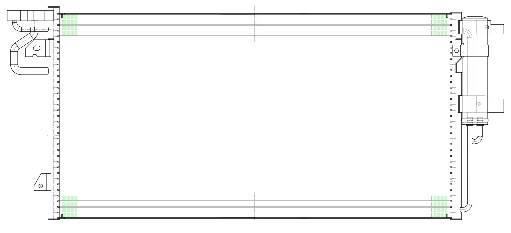 Радиатор кондиционера для автомобилей Kuga (13-)/Focus (11-) 1.5T/2.0T/2.0D