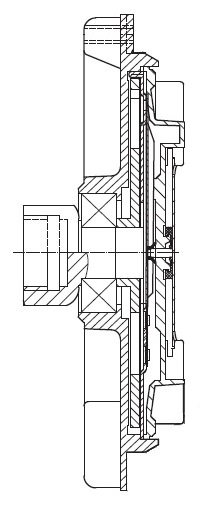 Муфта вязкостная для автомобилей BMW X5 (E53) (00-)/5 (E39) (95-)/3 (E46) (98-) G (без крыльчатки)