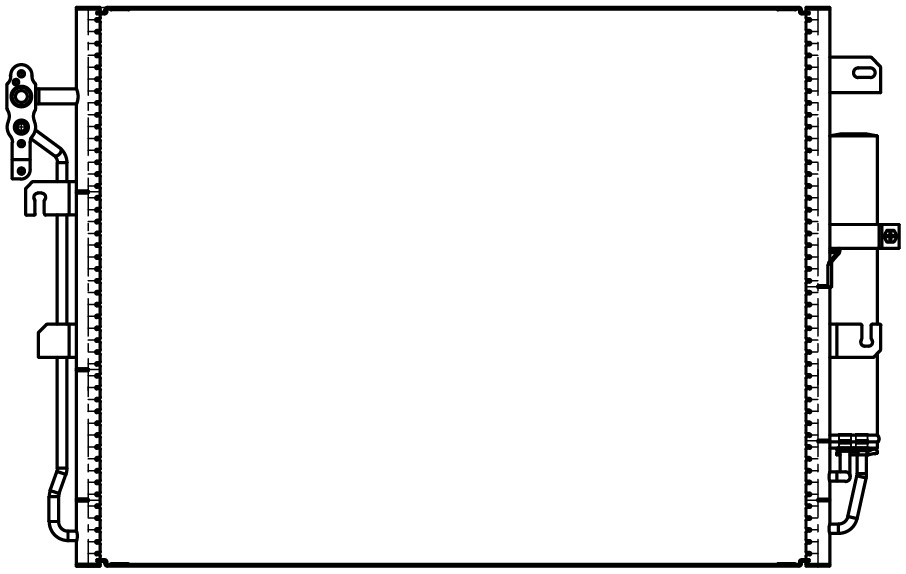 Радиатор кондиционера для автомобилей Land Rover Discovery (04-)/(09-)/Range Rover Sport I (05-) 2.7TD