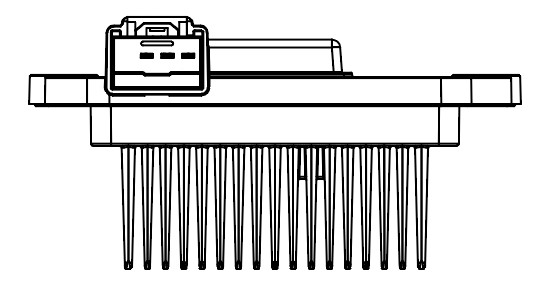 Резистор электровентилятора отопителя для автомобилей Mazda 3 (BK) (03-) (auto A/C)