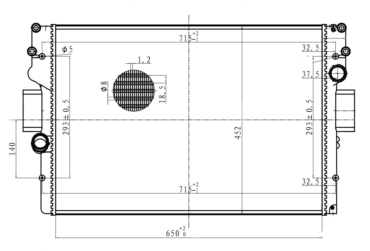 Радиатор охлаждения для автомобилей Daily (99-)