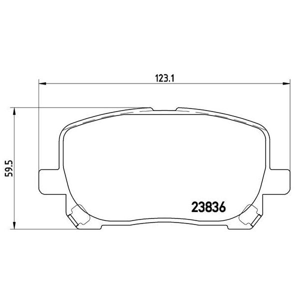 Колодки тормозные дисковые передние для автомобилей Toyota Avensis Verso (01-)