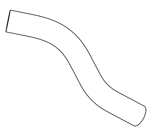 Патрубок охл. для а/м Hyundai Solaris/Kia Rio (17-) 1.6i AT/MT [G4FG] верх. к зал. горл. (EPDM, 1 шт.)