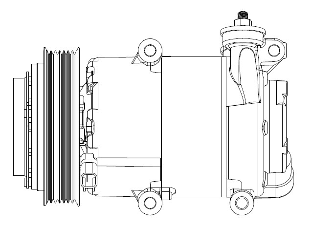 Компрессор кондиционера для автомобилей Transit VII (06-) 2.4TDCi