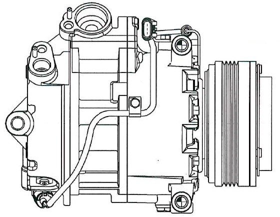 Компрессор кондиционера для автомобилей X5 (E70) (06-)/X6 (E71) (07-) 3.0D [M57D30]