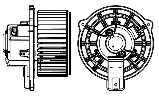 Электровентилятор отопителя для автомобилей KIA Mohave I (09-)/Carnival II (06-)