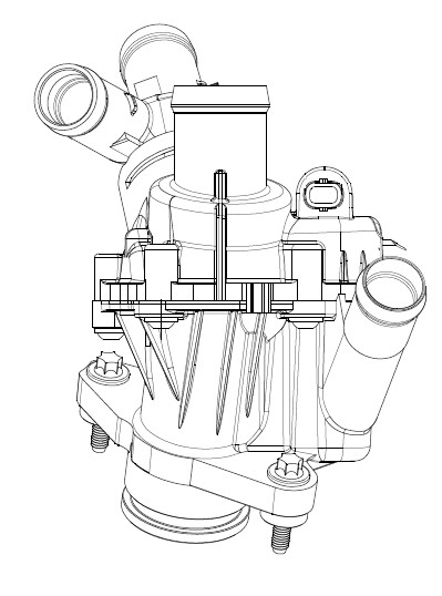 Термостат для автомобилей СLA (C117) (13-)/GLA (X156) (13-)/A (W176) (12-) [M270] (97°C) (с пластиковым корпусом)