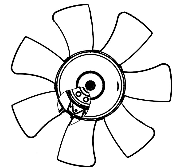 Электровентилятор охлаждения для автомобилей CX-7 (06-) (без кожуха)