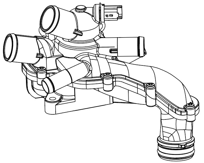 Термостат для а/м PSA 308 (07-)/C4 (08-) 1.6i AT (105°C; АЛЮМИНИЕВЫЙ корпус, аналог 1336.Z6)