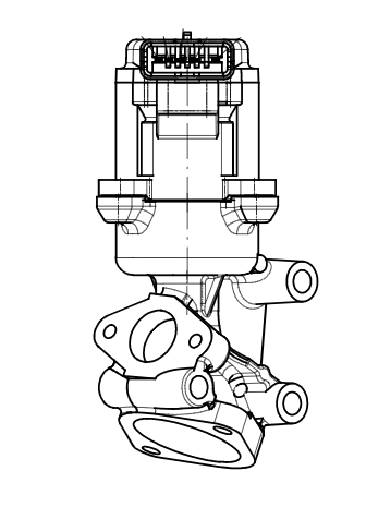 Клапан EGR (рециркуляции отработавших газов) для автомобилей Land Rover Discovery III (04-) 2.7TD (L)