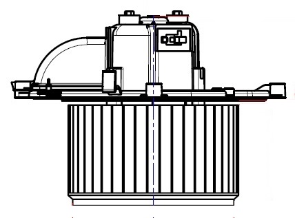 Электровентилятор отопителя для автомобилей Citroen Berlingo II (08-)/Peugeot Partner II (08-)