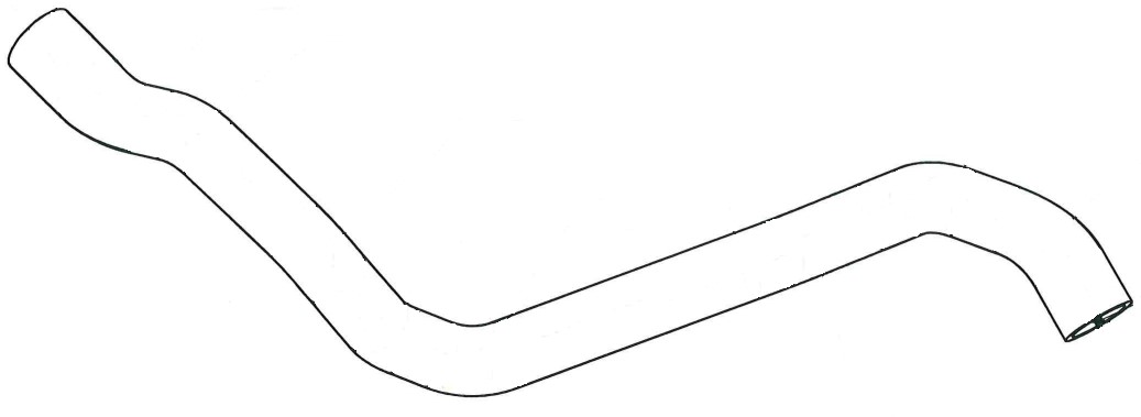 Патрубок охл. для а/м VW Polo Sedan (10-)/Skoda Rapid (12-) 1.6i MT [СFNA] нижн. (EPDM, 1 шт.)