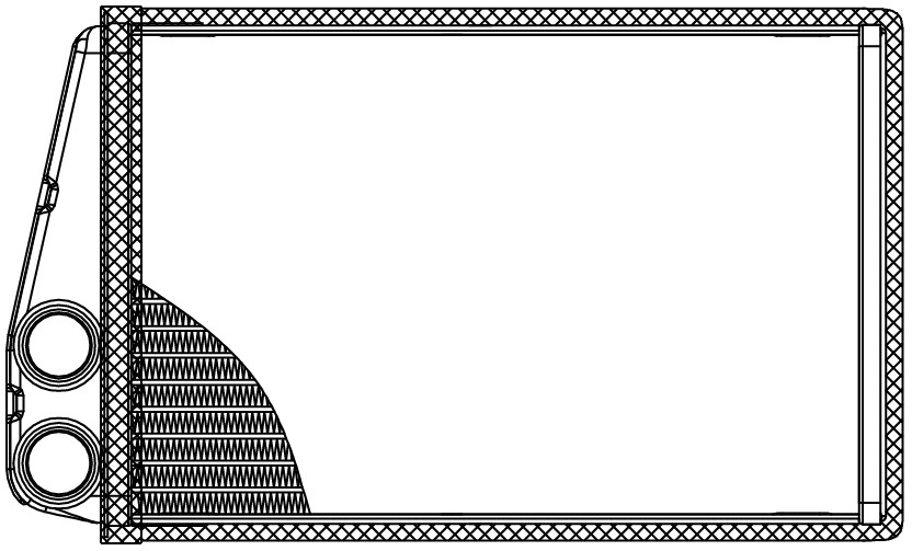 Радиатор отопителя для автомобилей Megane II (02-)/Scenic II (03-)