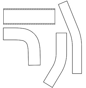 Патрубки охл. для а/м ЗИЛ 130/131 (силикон, кмпл., 4 шт.)