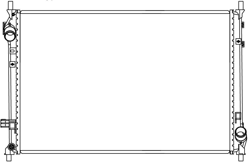 Радиатор охлаждения для а/м Changan UNI-V (22-) 1.5T