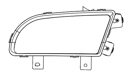Фара для автомобилей Howo A5 (противотуманная), левая