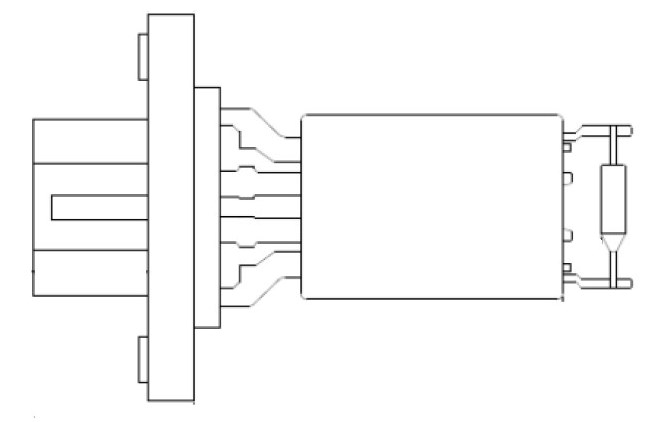Резистор электровентилятора отопителя для автомобилей Ford Focus II (05-)/Mondeo IV (07-)