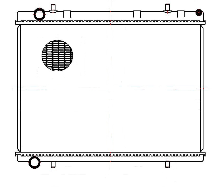 Радиатор охлаждения для автомобилей Peugeot 307 (00-)/308(07-)/Citroen C4 (04-) 1.6HDi/2.0i