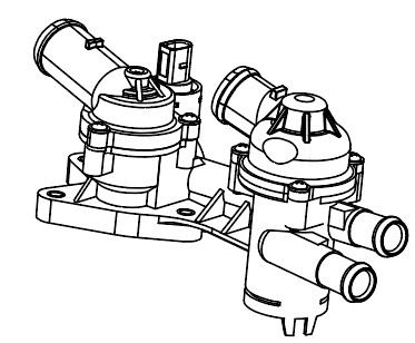 Термостат для автомобилей VW Polo Sedan (10-)/Skoda Rapid (12-) 1.6i [CFNA] (83/87°С) (с алюминиевым корпусом)