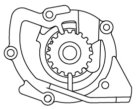 Насос водяной для автомобилей Ford Mondeo (07-)/Citroen Jumpy (07-) 2.0TDCi