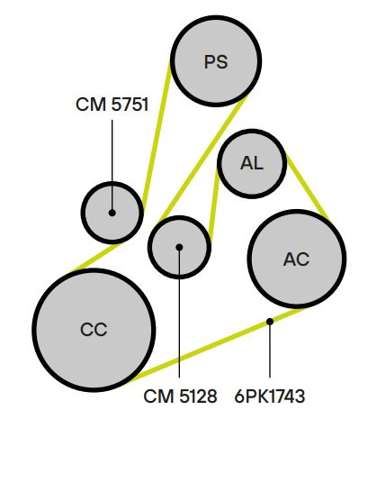 Ролик приводного ремня для автомобилей Land Rover Freelander II (06-) 2.2d (опорный)