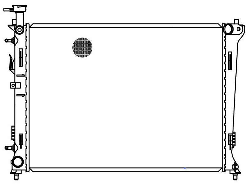 Радиатор охлаждения для а/м Kia Cerato (09-) 6AT