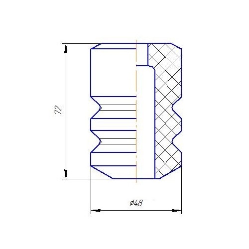 Буфер (отбойник) хода сжатия заднего амортизатора для автомобиля Лада 2110-2112