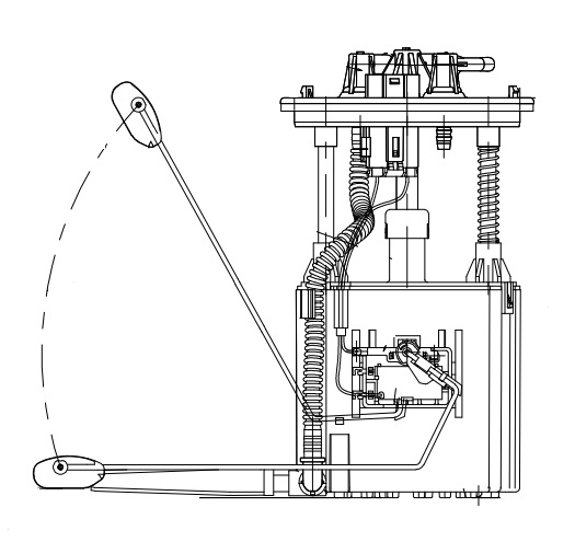 Модуль топливозаборника для автомобилей SsangYong Kyron (05-) 2.0Xdi/2.7Xdi/Actyon Sport (06-) 2.0Xdi