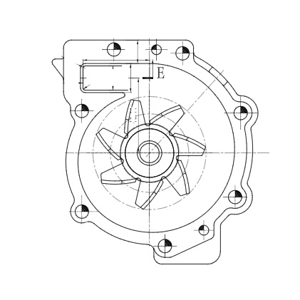 Насос водяной для автомобилей Volvo S60 (10-)/S80 (98-)/V70 (00-)/XC60 (07-)/XC90 (02-) 2.0D/2.4D