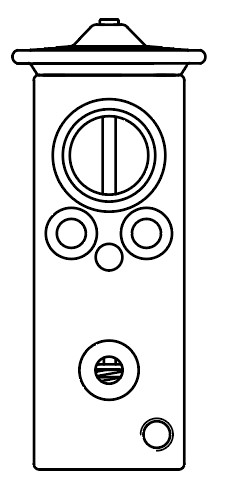Клапан расширительный кондиционера (ТРВ) для автомобилей Logan II (12-)/Sandero II (14-)