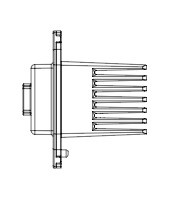 Резистор электровентилятора отопителя для автомобилей Mitsubishi L200 (08-)/Pajero Sport (08-)