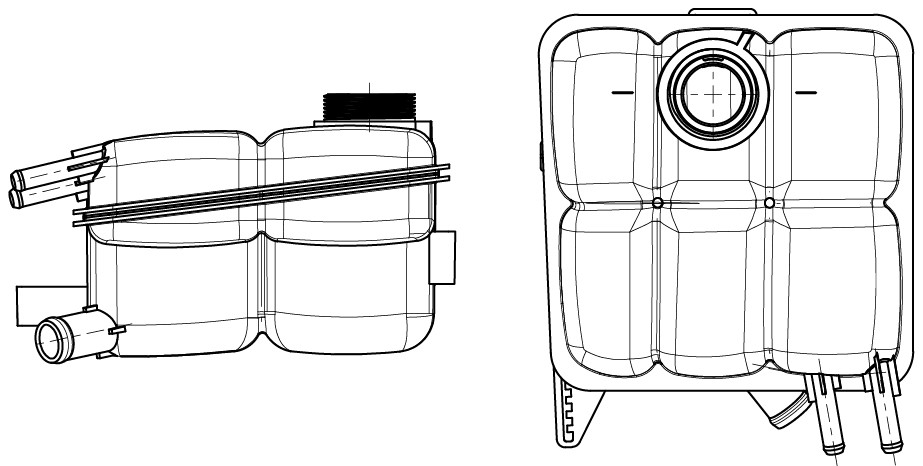 Бачок расширительный охлаждения жидкости для автомобилей Focus II (05-)/Kuga (08-)/Mazda 3 (03-)