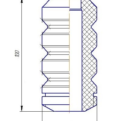 Буфер (отбойник) хода сжатия передней стойки для автомобиля Лада 2170-2172 Priora/2190-2192 Granta/Kalina II