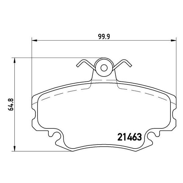 Колодки тормозные дисковые передние для автомобилей Лада Largus (12-) 8V/Renault Logan (04-) без датчика износа